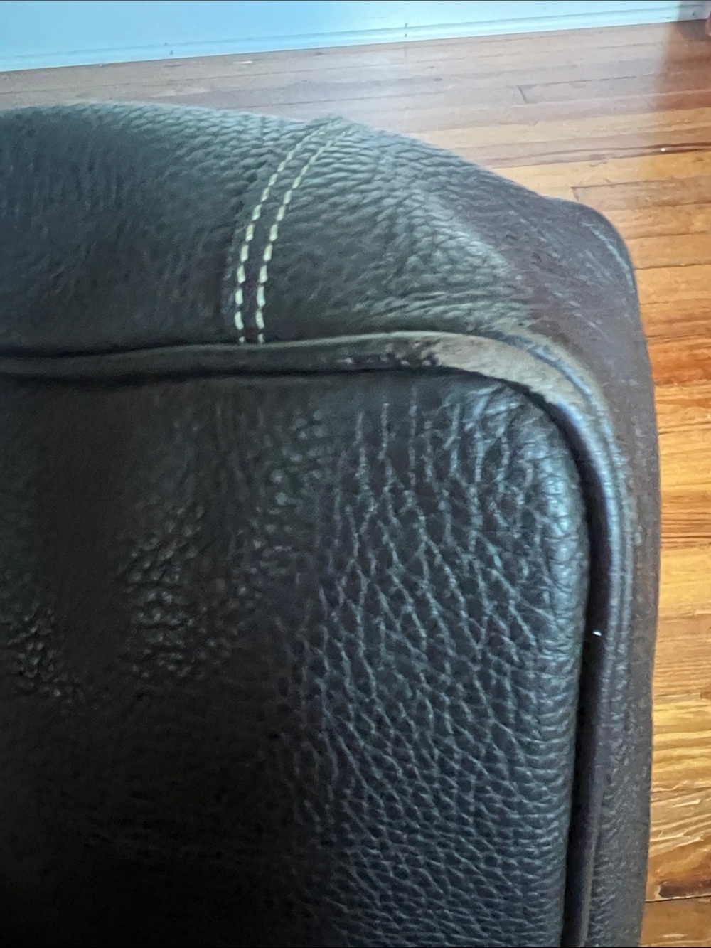 Vintage Dooney & Bourke All Weather Leather Buckle Tote Bag Dark Brown 0S - Picture 8 of 16